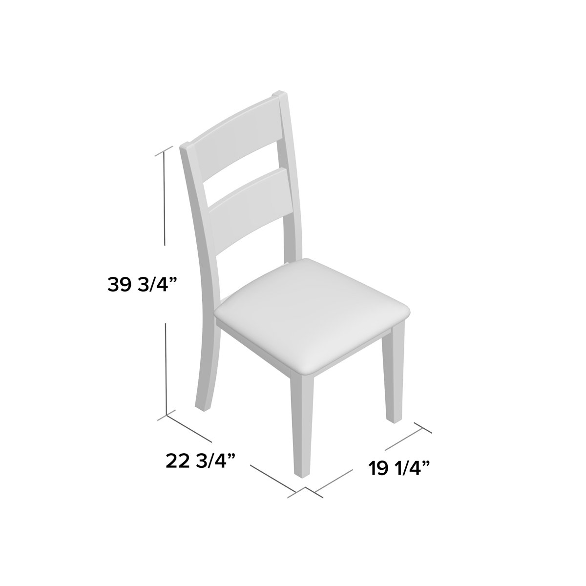 Lark Manor Abdulkadyr Ladder Back Dining Chair in Cherry/Dark Brown